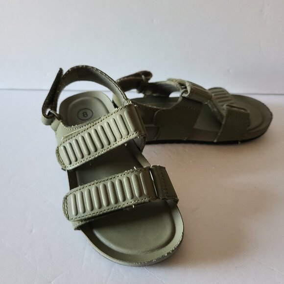TODDLER KODY FOOTBED SANDALS - CAT & JACK -ADJUSTABLE STRAPS | GREEN | SIZE 8 - Picture 5 of 9